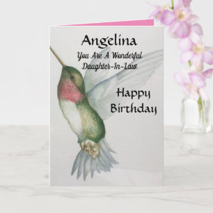 Wonderful Daughter-In-Law Birthday Sweet Bird Kaart