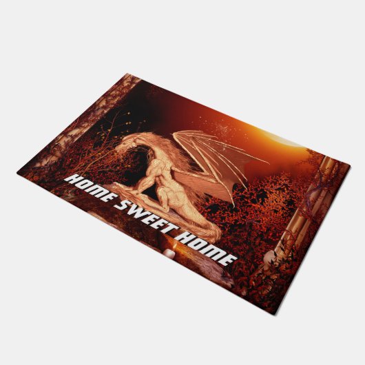 Wonderful dragon deurmat (Schuin)