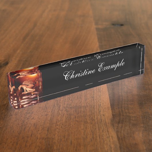 Wonderful dragon naambordje (Zijkant)