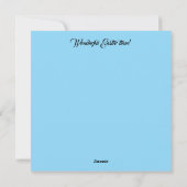 Wonderful Easter time with colorful eggs Feestdagenkaart (Achterkant)