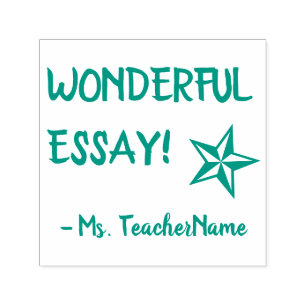 "WONDERFUL ESSAY!" Tutor Feedback Rubber Stempel