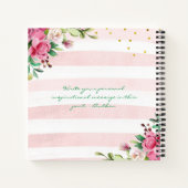 Wonderful Floral Wreath - Girl's Diary Notitieboek (Achterkant)