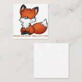 Wonderful fox vierkante visitekaartje (Voorkant / Achterkant)