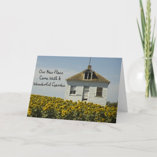 Wonderful Garden - Funny change of Address Aankondiging (Voorkant)