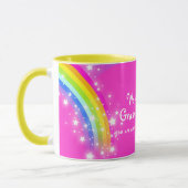 "Wonderful Granddochter" mok regenboogroze (Links)