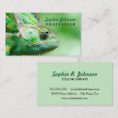 Wonderful Green Reptile Chameleon Visitekaartje (Voorkant / Achterkant)