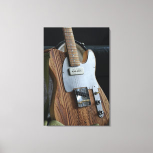 Wonderful Guitar Canvas Afdruk