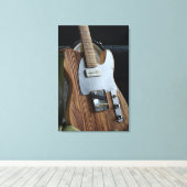 Wonderful Guitar Canvas Afdruk (Insitu (Houten vloer))