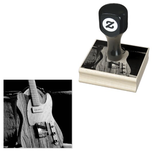 Wonderful Guitar Rubberstempel (Gestempeld)