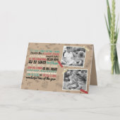 Wonderful Holiday Chaos Two Photo Greeting Feestdagen Kaart (Voorkant)