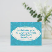 Wonderful Holiday Season Briefkaart (Staand voorkant)