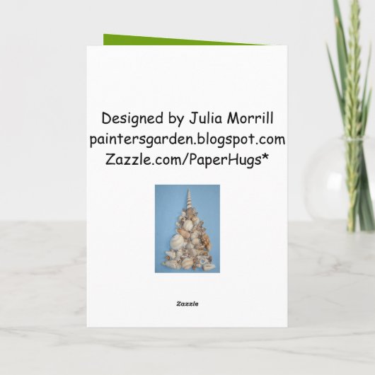 Wonderful Holiday Zee Shell Kaart (Achterkant)