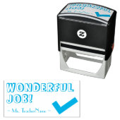 "WONDERFUL JOB!" + Aangepaste aanwijsnaam Zelf-ink Zelfinktende Stempel (In situ)