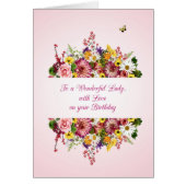 Wonderful Lady Birthday Beauful Bouquet (Voorkant)