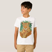 wonderful leopard design with a grandiose charisma t-shirt (Voorkant volledig)