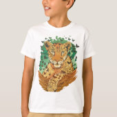 wonderful leopard design with a grandiose charisma t-shirt (Voorkant)