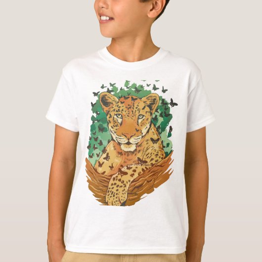 wonderful leopard design with a grandiose charisma t-shirt (Voorkant)