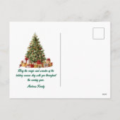 Wonderful life three photo green Christmas  Feestdagenkaart (Achterkant)