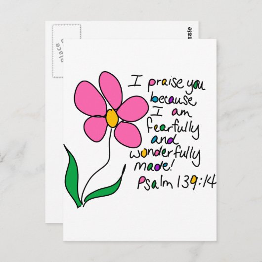 Wonderful Made Briefkaart (Voorkant / Achterkant)