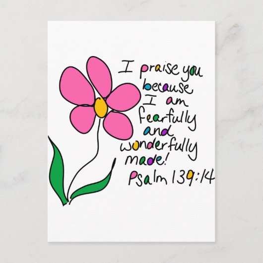 Wonderful Made Briefkaart (Voorkant)