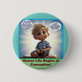 Wonderful Made Life begint bij Conception Button (Voorkant)
