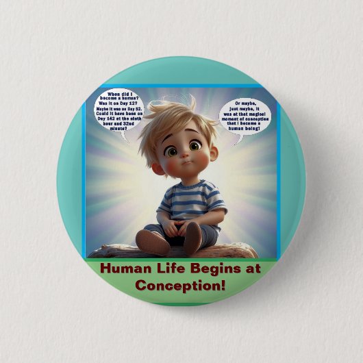 Wonderful Made Life begint bij Conception Button (Voorkant)