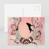 Wonderful mandala moon feestdagenkaart (Voorkant / Achterkant)