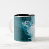 Wonderful Ocean Uitzicht Tweekleurige Koffiemok (Voorkant links)