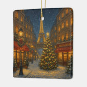 Wonderful Paris Christmas streets Keramisch Ornament (Links)