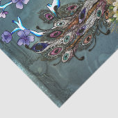 Wonderful pecock tissuepapier (Detail)