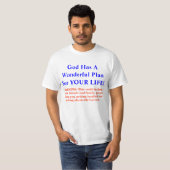 Wonderful Plan Evangelism T-Shirt (Voorkant volledig)
