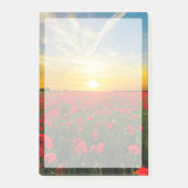 Wonderful Poppy Field Sunset Horizon Post-it® Notes (Voorkant)