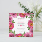 Wonderful roze magenta pinda's die het liefdevolle kaart (Staand voorkant)