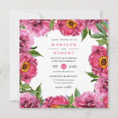 Wonderful roze magenta pinda's die het liefdevolle kaart (Voorkant)