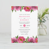 Wonderful roze magenta pinda's die het liefdevolle kaart (Staand voorkant)