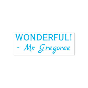 "WONDERFUL!" Rubberstempel voor toewijzing Zelfinktende Stempel