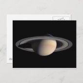 Wonderful Saturn-Afbeelding van NASA Briefkaart (Voorkant / Achterkant)