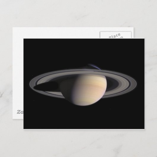 Wonderful Saturn-Afbeelding van NASA Briefkaart (Voorkant / Achterkant)
