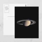 Wonderful Saturn-Afbeelding van NASA Briefkaart (Voorkant / Achterkant)