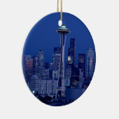 Wonderful Seattle Washington Downtown Space Needle Keramisch Ornament (Rechts)