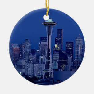 Wonderful Seattle Washington Downtown Space Needle Keramisch Ornament