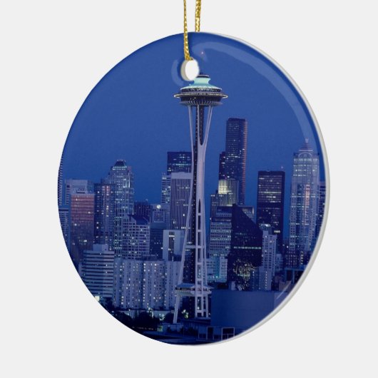 Wonderful Seattle Washington Downtown Space Needle Keramisch Ornament (Links)