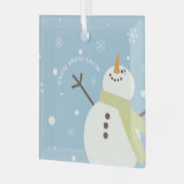 Wonderful Snow Glas Ornament (Voorkant links)
