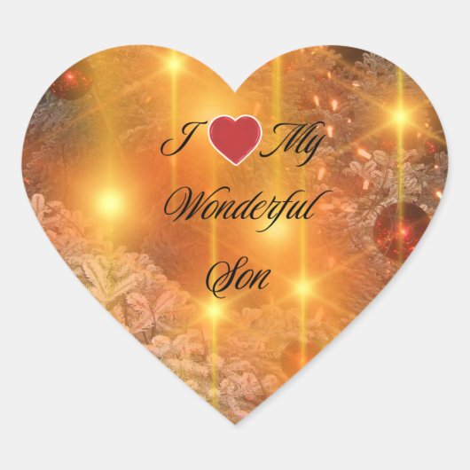 Wonderful Son Hart Sticker (Voorkant)