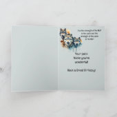 Wonderful Son Verjaardag - Wolf en Pack Quote Kaart (Binnen)