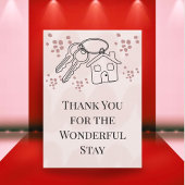 Wonderful Stay at Beach House Custom Host Card Bedankkaart