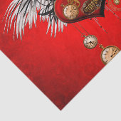 Wonderful steampunk heart tissuepapier (Detail)