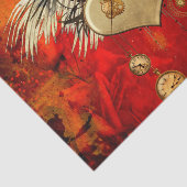 Wonderful steampunk heart tissuepapier (Detail)