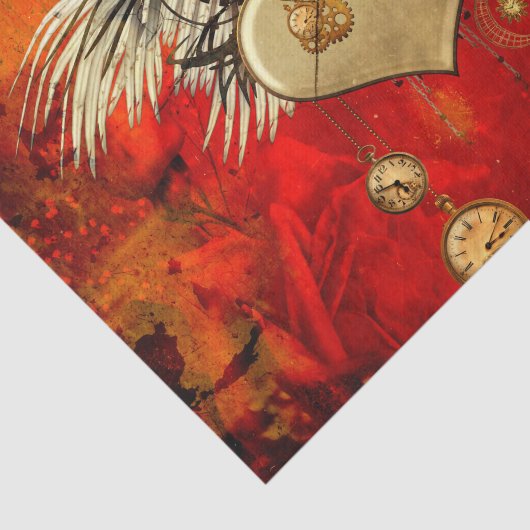 Wonderful steampunk heart tissuepapier (Detail)