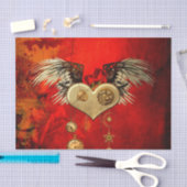 Wonderful steampunk heart tissuepapier (Craft)